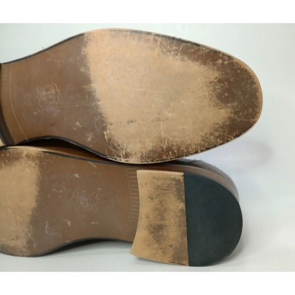 Aston Grey (Ashley) Mens Size 8.5 Brown Leather Style #101076 Loafer - Picture 10 of 11